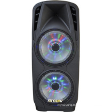 Feiyang Double 12 Inch Battery PA Speaker with Colorful Light F106D